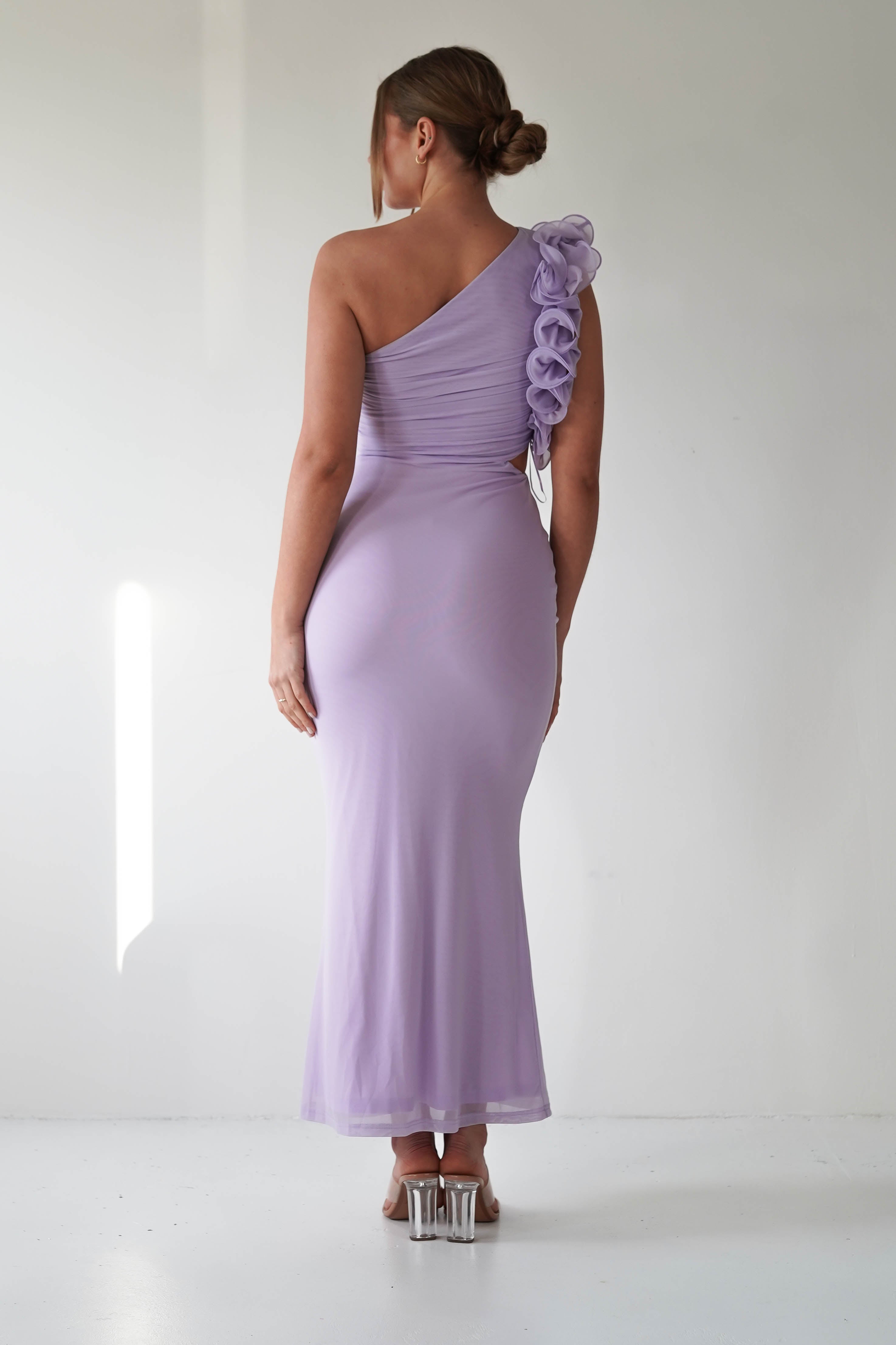 Sydney Bodycon Maxi Dress | Lilac | Oh Hello Clothing | XS (6)