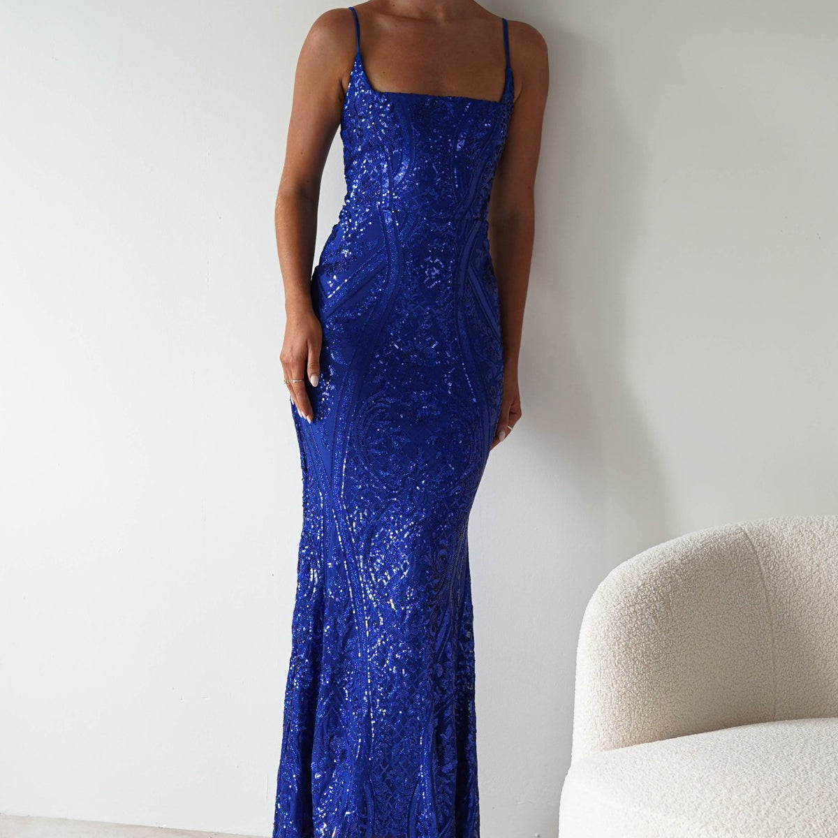 chinese dress ladies Zerlina Embellished Mermaid Maxi Dress