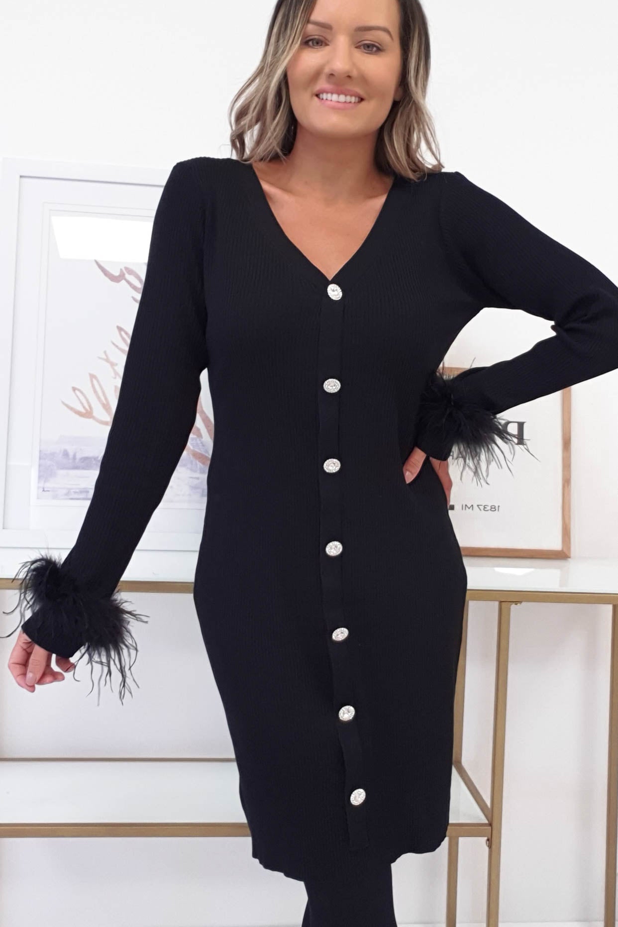 Lilliana Jumper Dress | Black | Oh Hello Clothing | ONE SIZE | 6 - 12