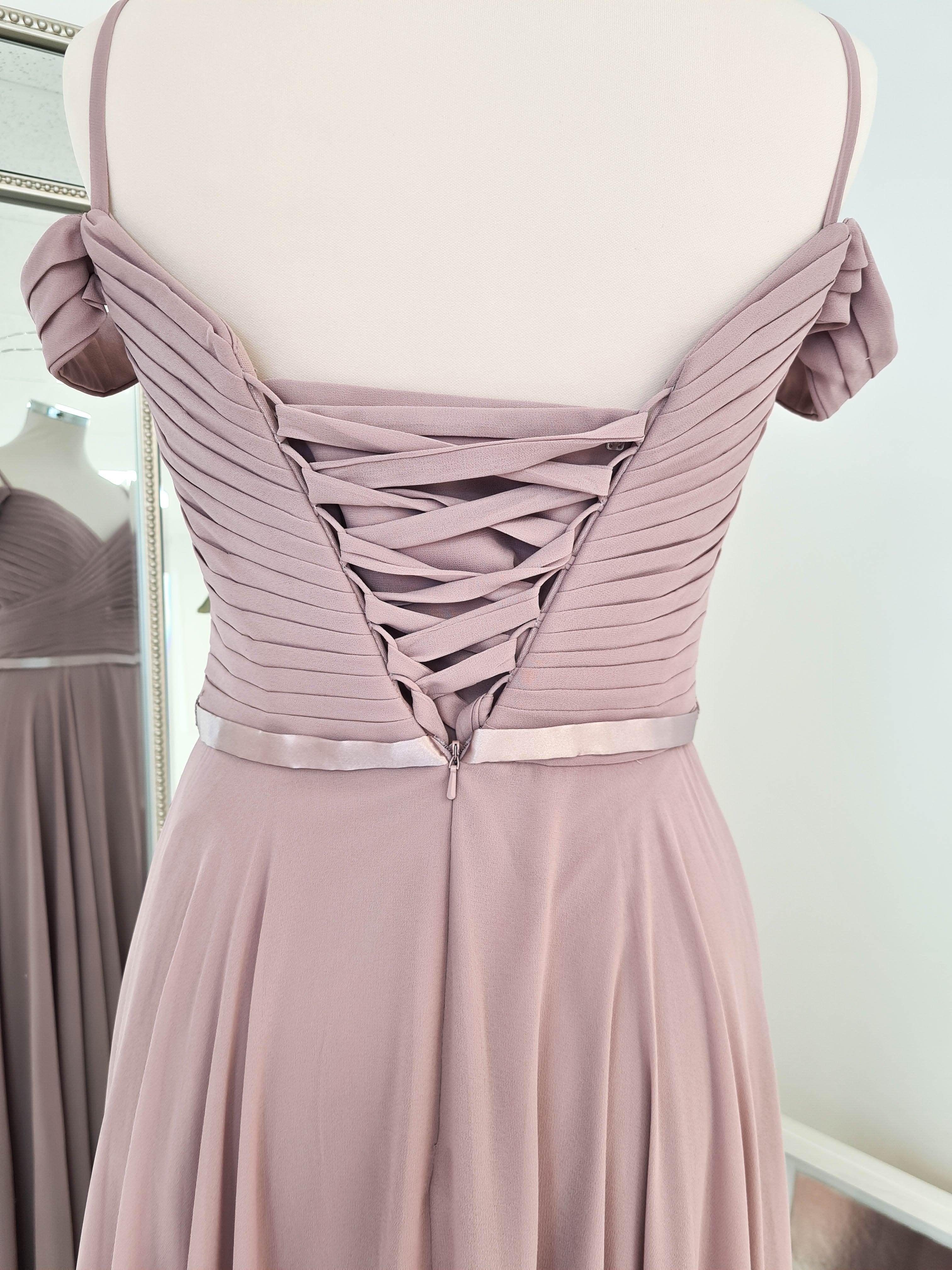 Sorrento Bridesmaid Dress Mauve | Oh Hello Clothing | XS (6)
