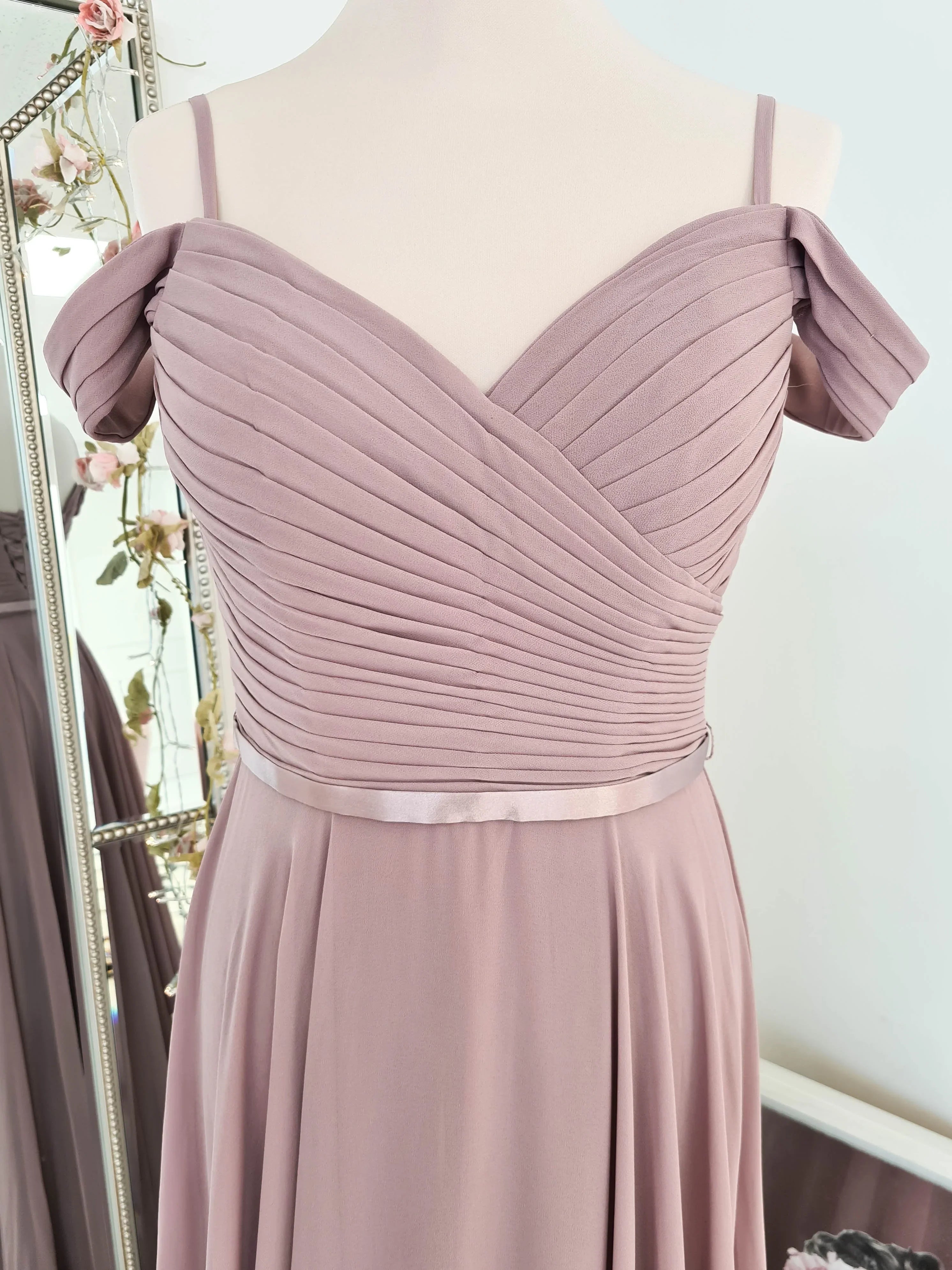 Sorrento Bridesmaid Dress Mauve | Oh Hello Clothing | XS (6)