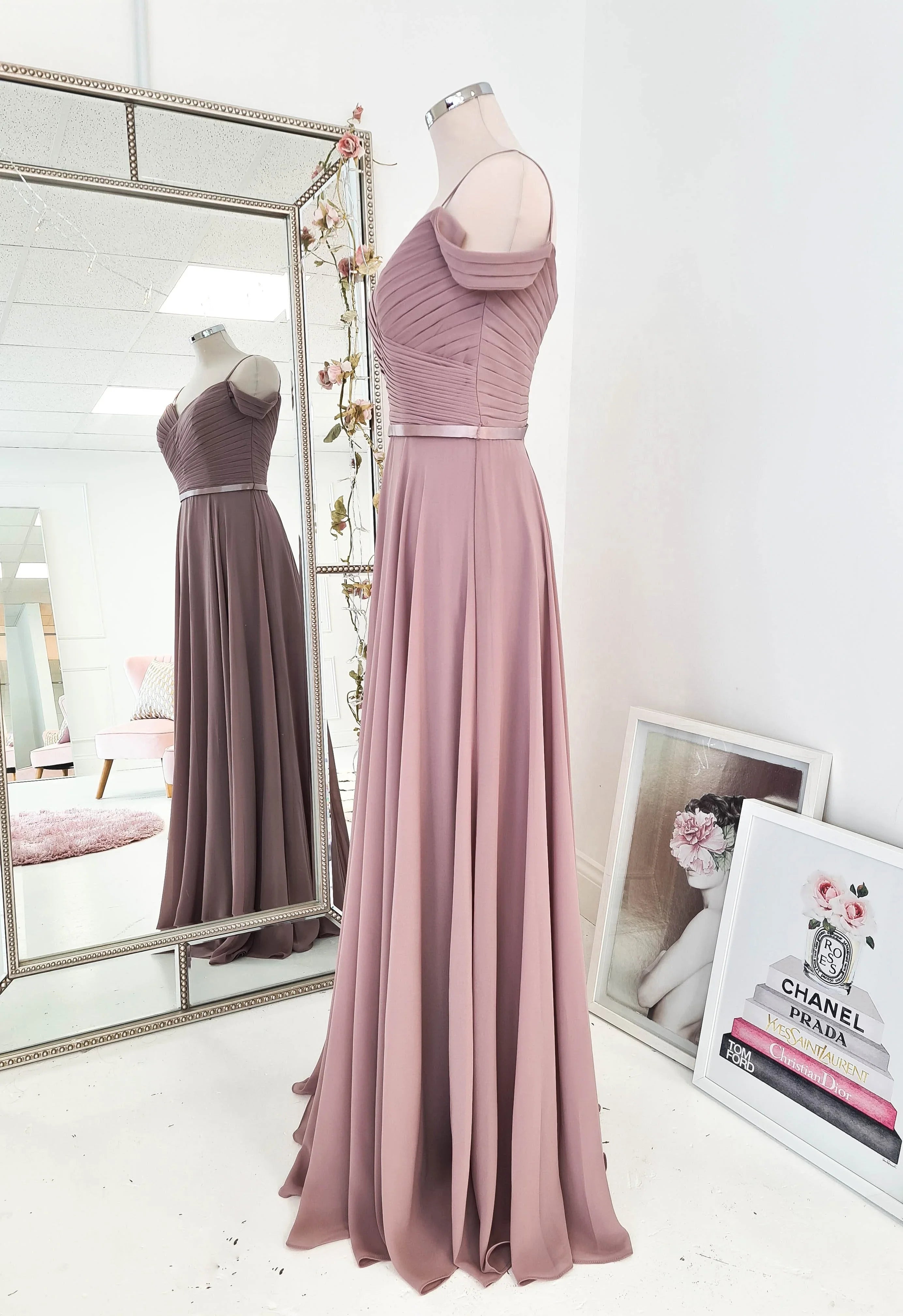 Sorrento Bridesmaid Dress Mauve | Oh Hello Clothing | XS (6)