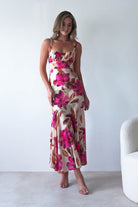 Amari Floral Print Midaxi Dress Mixed Print | Wedding Guest Dress | Oh Hello Clothing