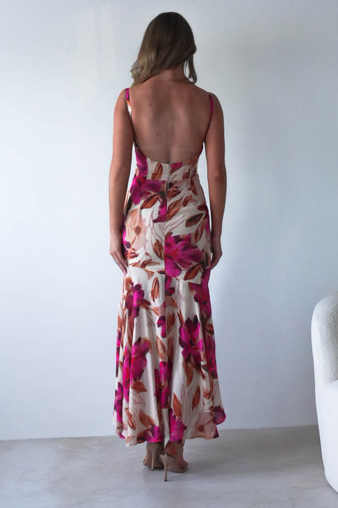 Amari Floral Print Midaxi Dress | Mixed Print