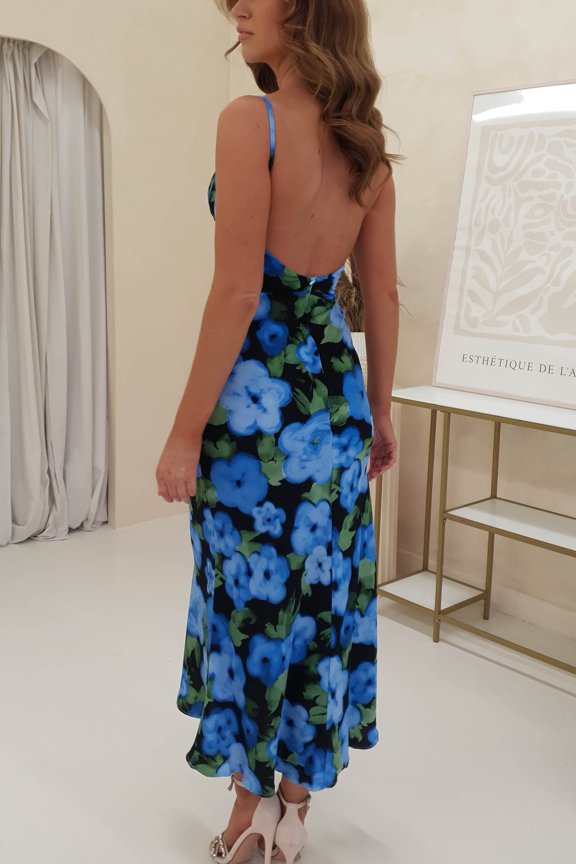 Lauria Floral Midi Dress | Blue Print