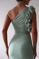 Sydney Bodycon Maxi Dress Sage | Wedding Guest Dress | Bodycon | Maxi | Oh Hello Clothing