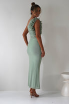 Sydney Bodycon Maxi Dress Sage | Wedding Guest Dress | Bodycon | Maxi | Oh Hello Clothing