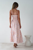 Elodie Floral Print Maxi Dress Cream | Wedding Guest Dress | Maxi | Oh Hello Clothing