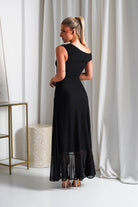 Cellinna Mesh Maxi Dress Black | Wedding Guest Dress | Maxi | Mesh | Oh Hello Clothing