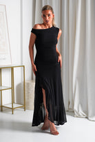 Cellinna Mesh Maxi Dress Black | Wedding Guest Dress | Maxi | Mesh | Oh Hello Clothing