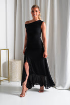 Cellinna Mesh Maxi Dress Black | Wedding Guest Dress | Maxi | Mesh | Oh Hello Clothing