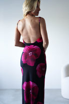 Nakita Mesh Floral Print Maxi Dress Black | Wedding Guest Dress | Maxi | Mesh | Oh Hello Clothing