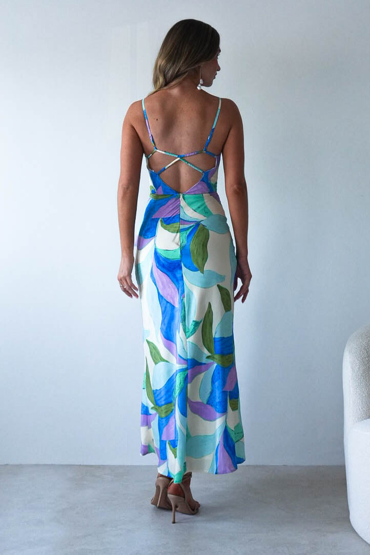 Lily Printed Maxi Dress | Mixed Print