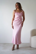 Faith Ruffle Cotton Maxi Dress Pink | Wedding Guest Dress | Maxi | Oh Hello Clothing