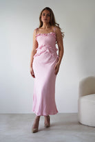 Faith Ruffle Cotton Maxi Dress Pink | Wedding Guest Dress | Maxi | Oh Hello Clothing