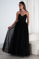 Priscilla Princess Glitter Gown | Black | Debs & Prom | Formal Gown | Oh Hello Clothing