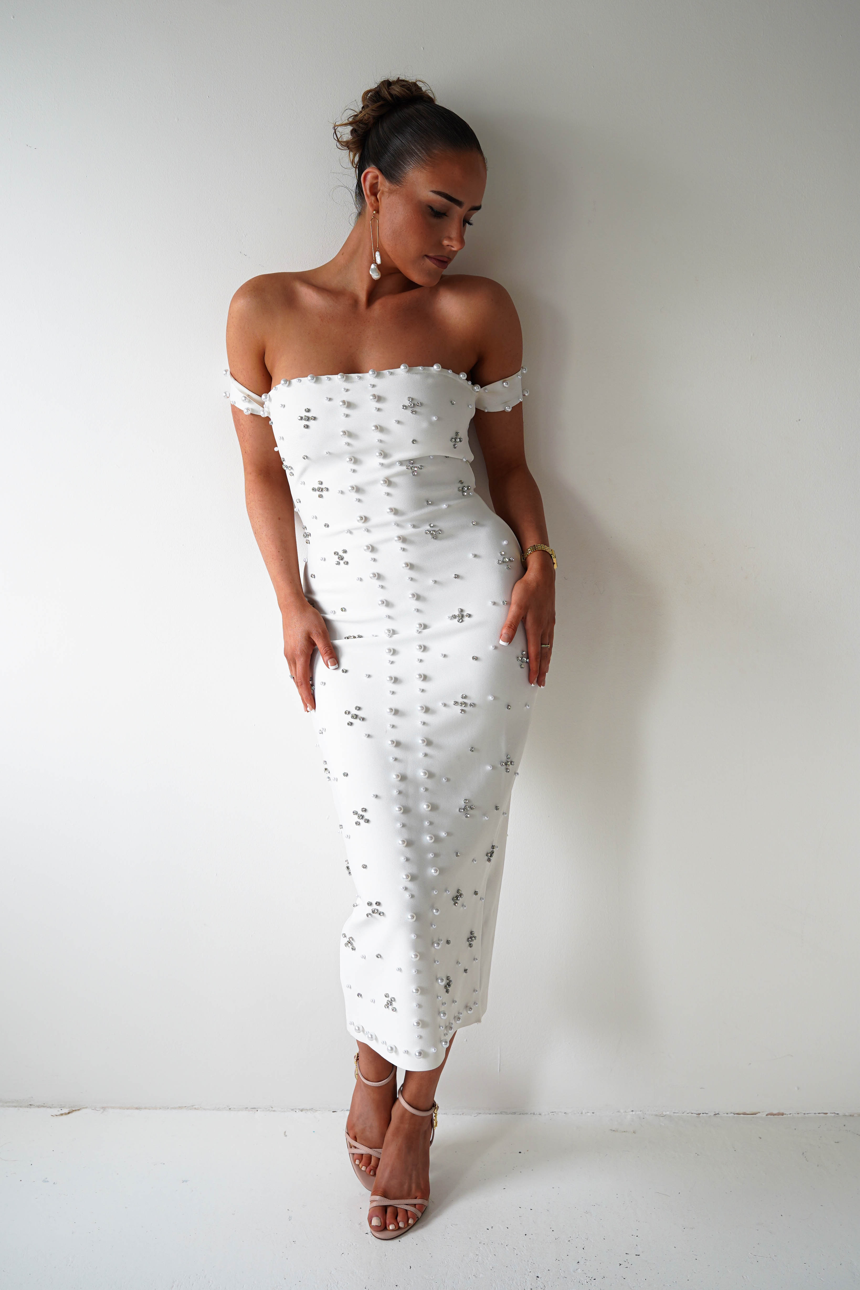 Oh Hello Clothing Women > Clothing > Dresses 1*DONE-Blayke Bodycon Bandage Maxi Dress |NEW COLOUR WHITE