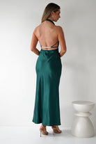 Capriana Pearl Back Maxi Dress Emerald | Wedding Guest Dress | Maxi | Oh Hello Clothing