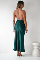 Capriana Pearl Back Maxi Dress Emerald | Wedding Guest Dress | Maxi | Oh Hello Clothing