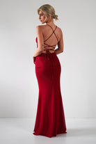 Cataleya Rhinestone Bodycon Gown | Red | Debs & Prom | Formal Gown | Oh Hello Clothing