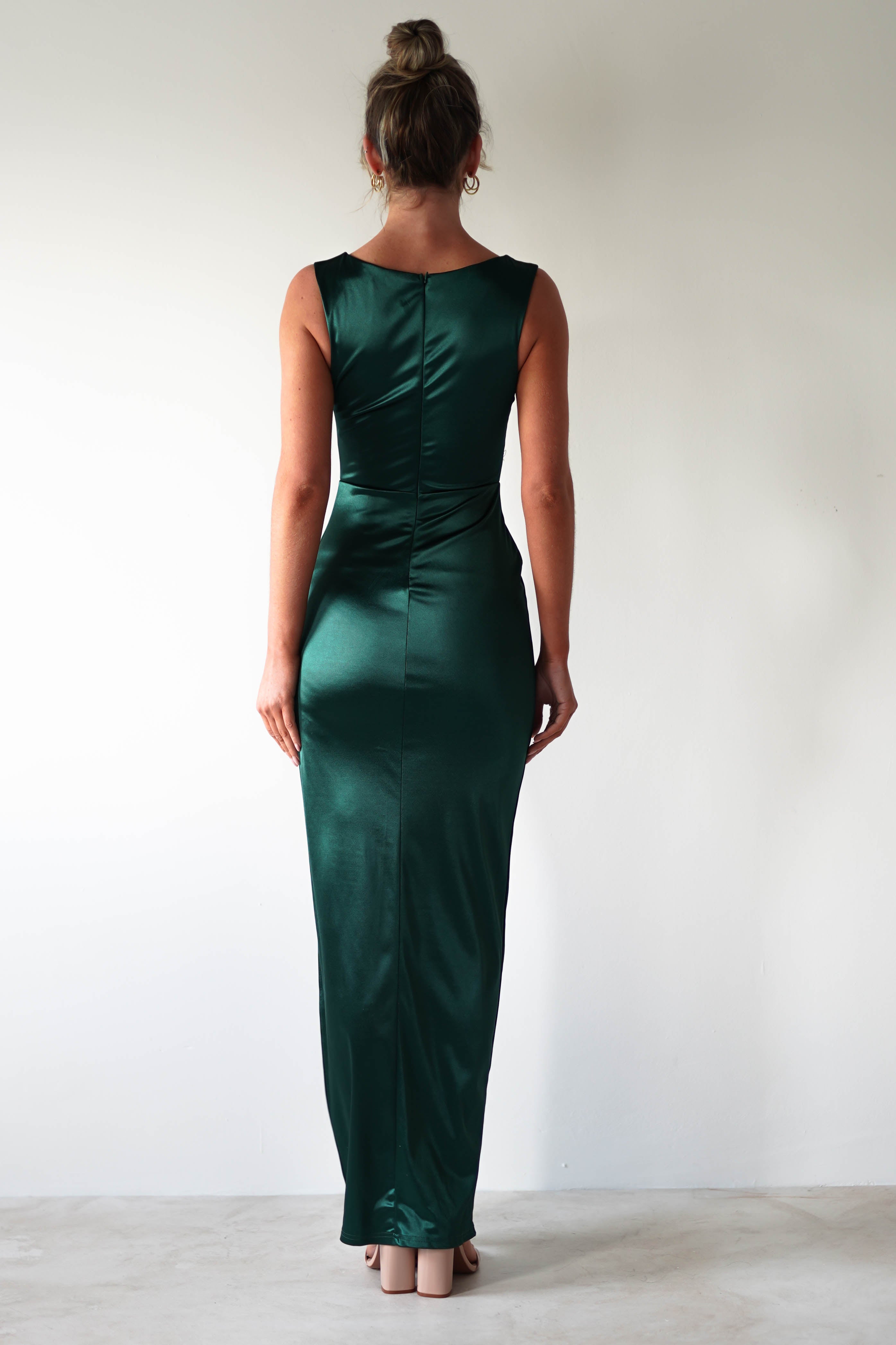 Aideena Bodycon Maxi Dress | Green