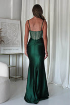 Vera Embellished Bodycon Gown | Emerald Green | Debs & Prom | Formal Gown | Oh Hello Clothing