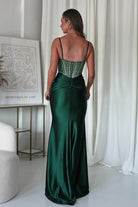 Vera Embellished Bodycon Gown | Emerald Green | Debs & Prom | Formal Gown | Oh Hello Clothing