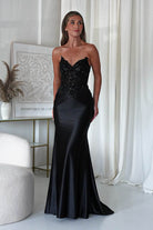 Raquel Bodycon Embellished Gown | Black | Debs & Prom | Formal Gown | Oh Hello Clothing
