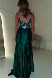 Leonardo Diamante Bodycon Gown | Green
