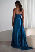 Pranvera Embellished Luxurious Gown | Peacock | Debs & Prom | Formal Gown | Oh Hello Clothing