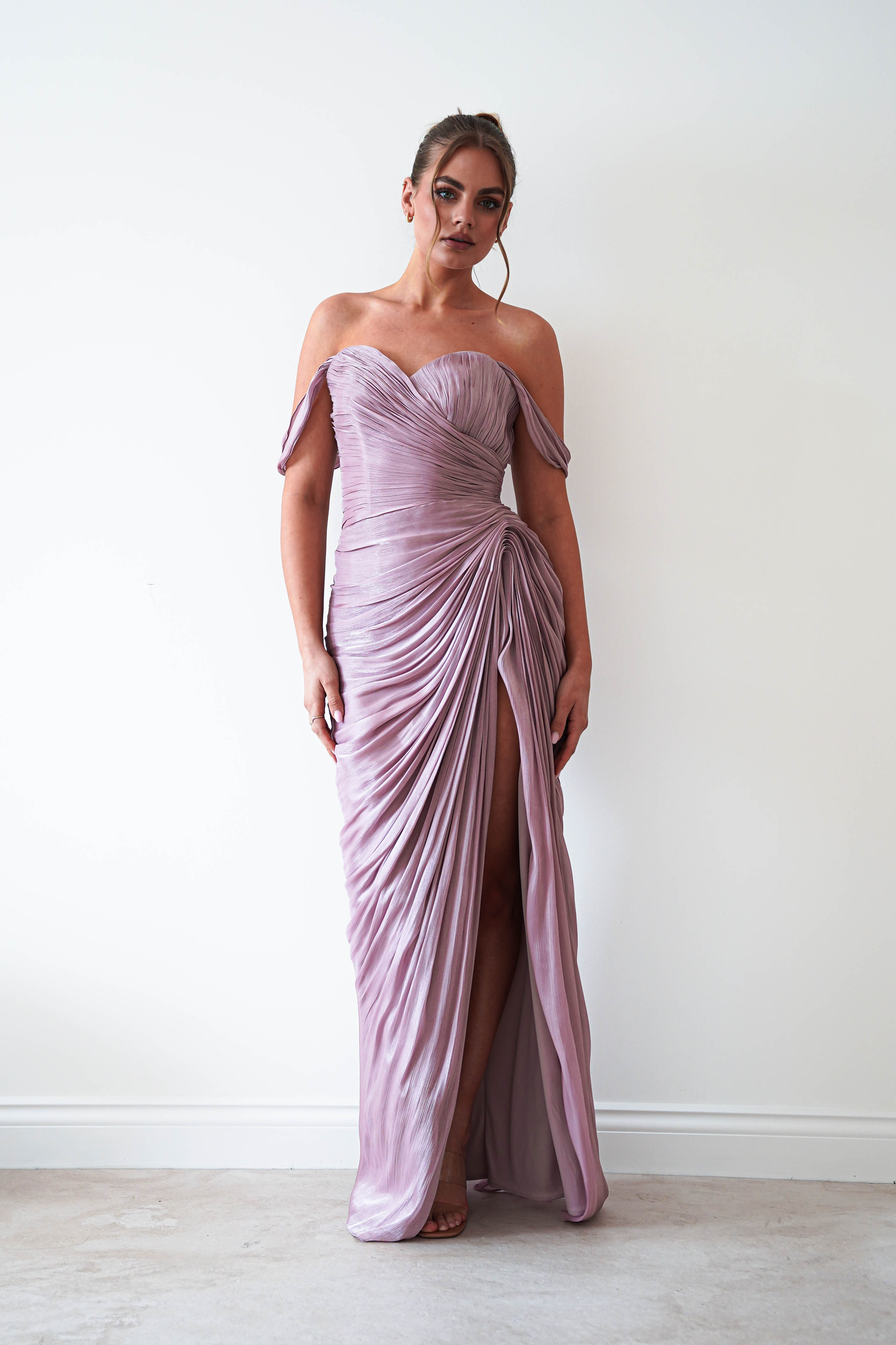 Oh Hello Clothing Dresses > Prom Dresses 1*DONE- CIND- CD417 - MAUVE GOWN