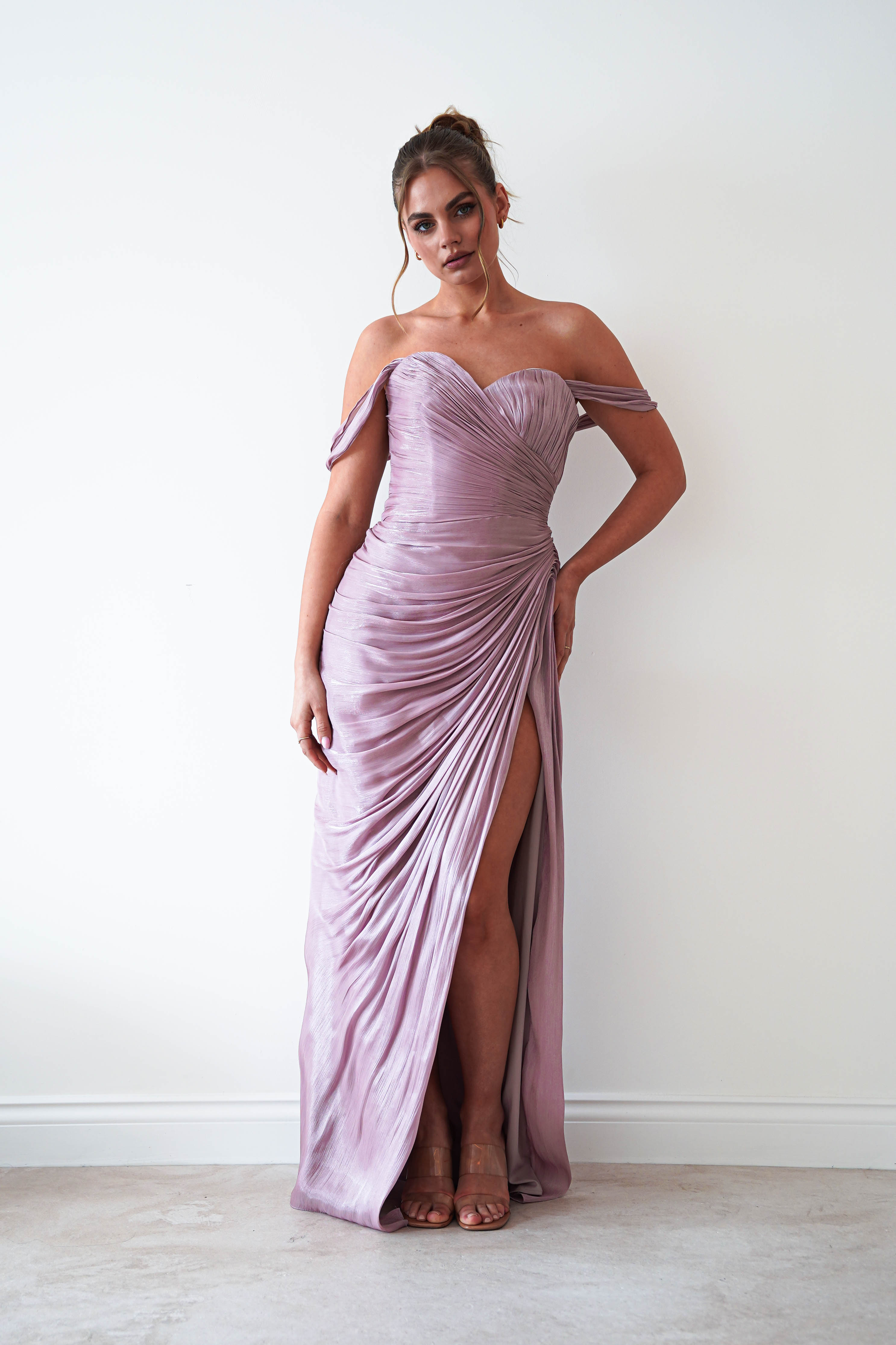 Oh Hello Clothing Dresses > Prom Dresses 1*DONE- CIND- CD417 - MAUVE GOWN
