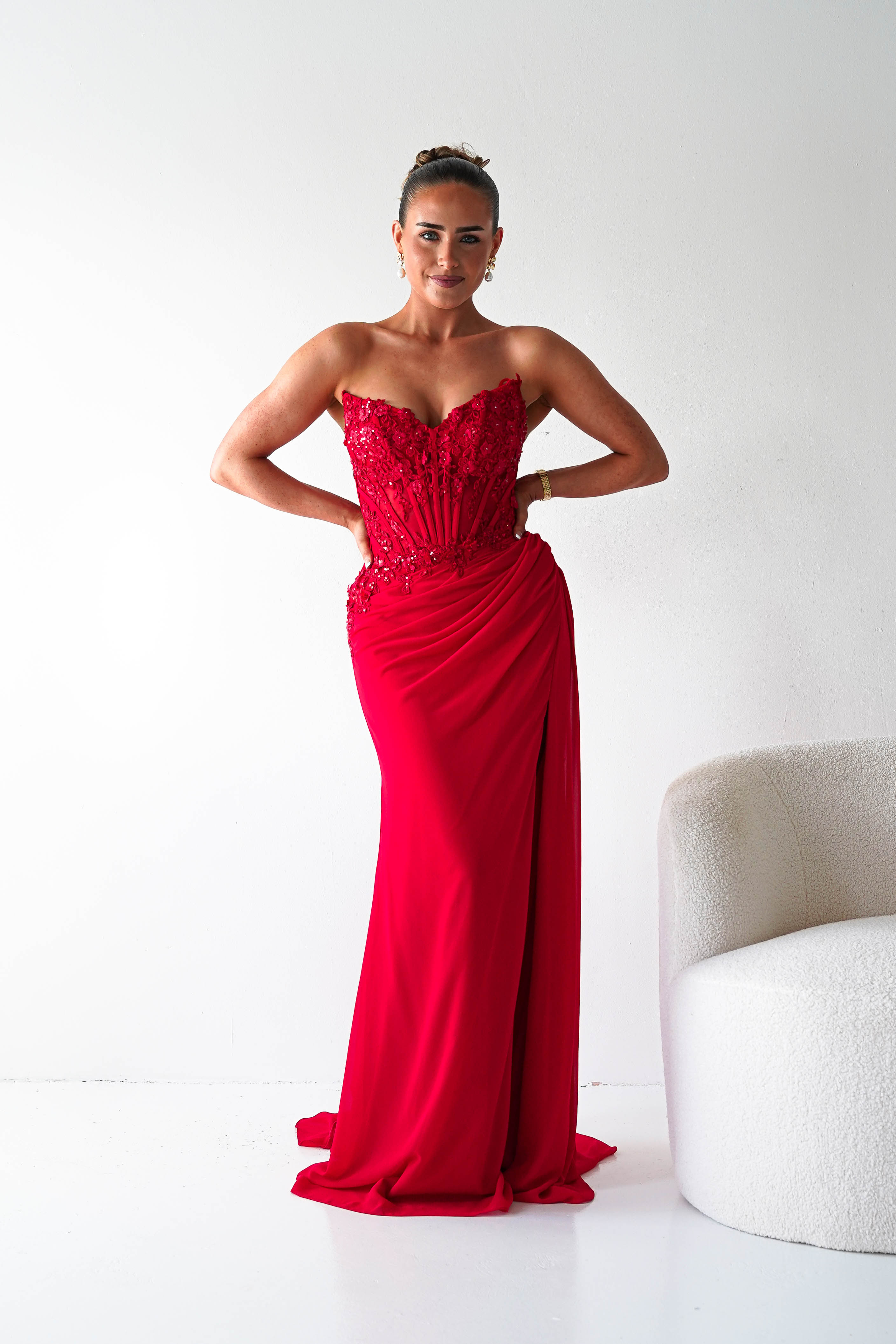 Oh Hello Clothing Women > Clothing > Dresses 1*DONE - Cinderalla-CD397-RED GOWN (Copy) (Copy)