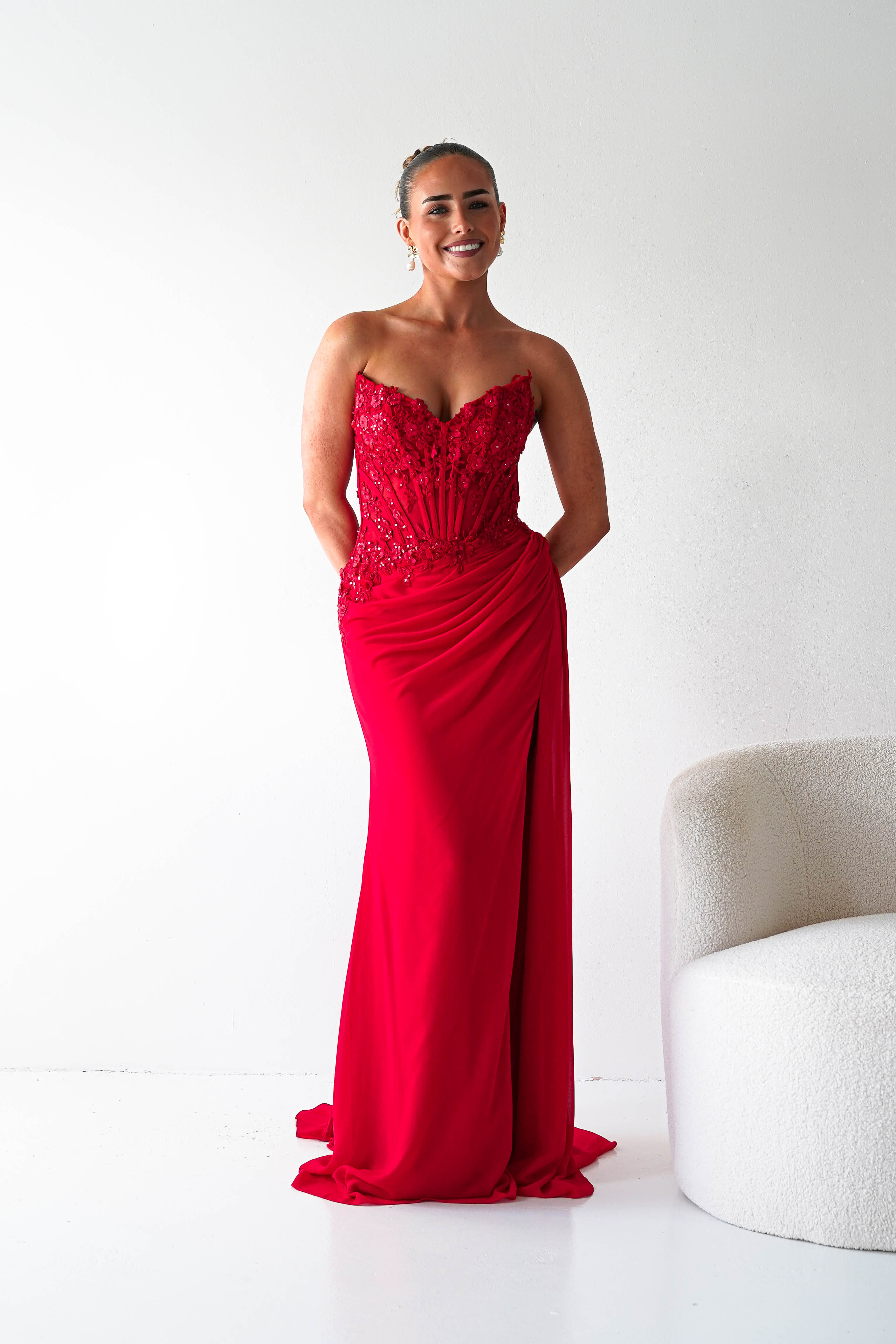 Oh Hello Clothing Women > Clothing > Dresses 1*DONE - Cinderalla-CD397-RED GOWN (Copy) (Copy)