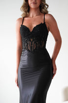 Oh Hello Clothing Dresses 1*DONE - Cinderalla- Embellished Corset Evening Gown x4 colours- Black