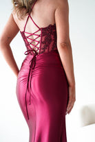 Oh Hello Clothing Dresses 1*DONE - Cinderalla- Embellished Corset Evening Gown x4 colours- Burgundy