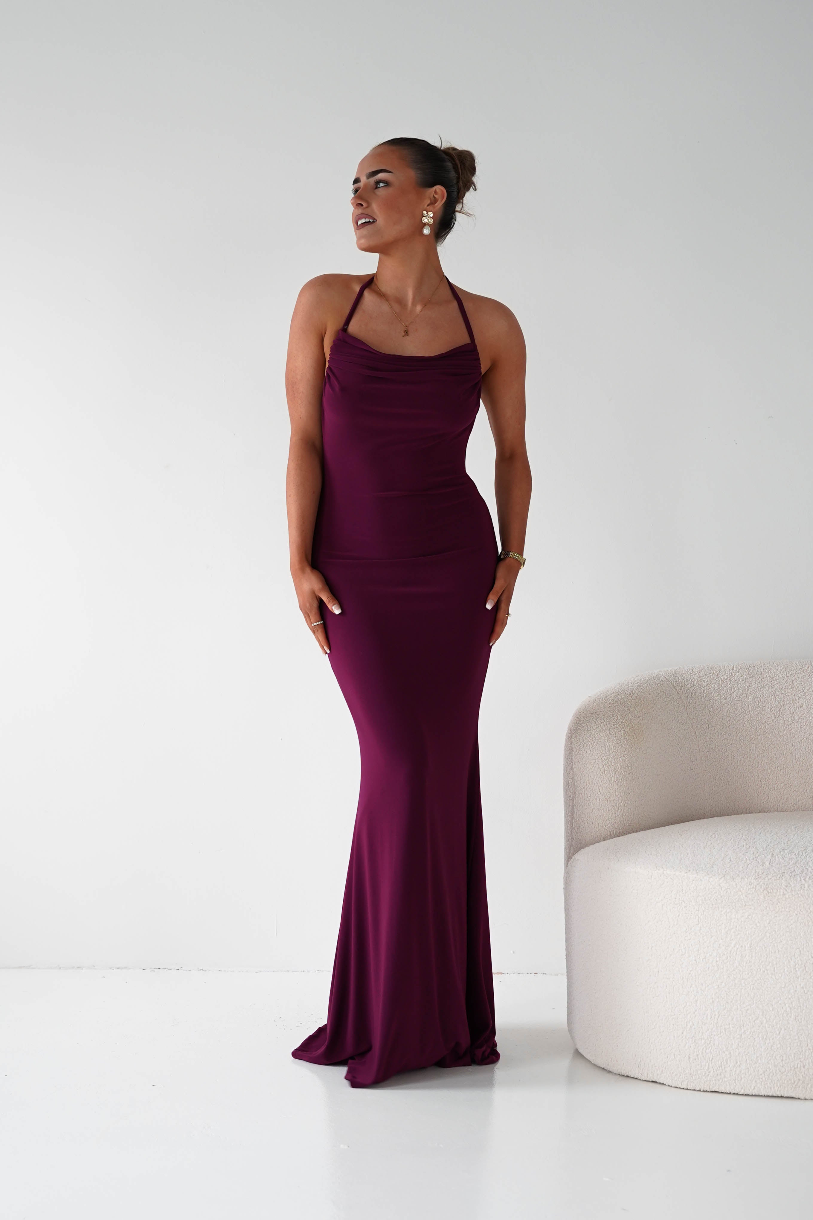 Oh Hello Clothing Women > Clothing > Dresses 1* DONE --CINDERALLA-T506-WINE MAXI DRESS (Copy) (Copy)