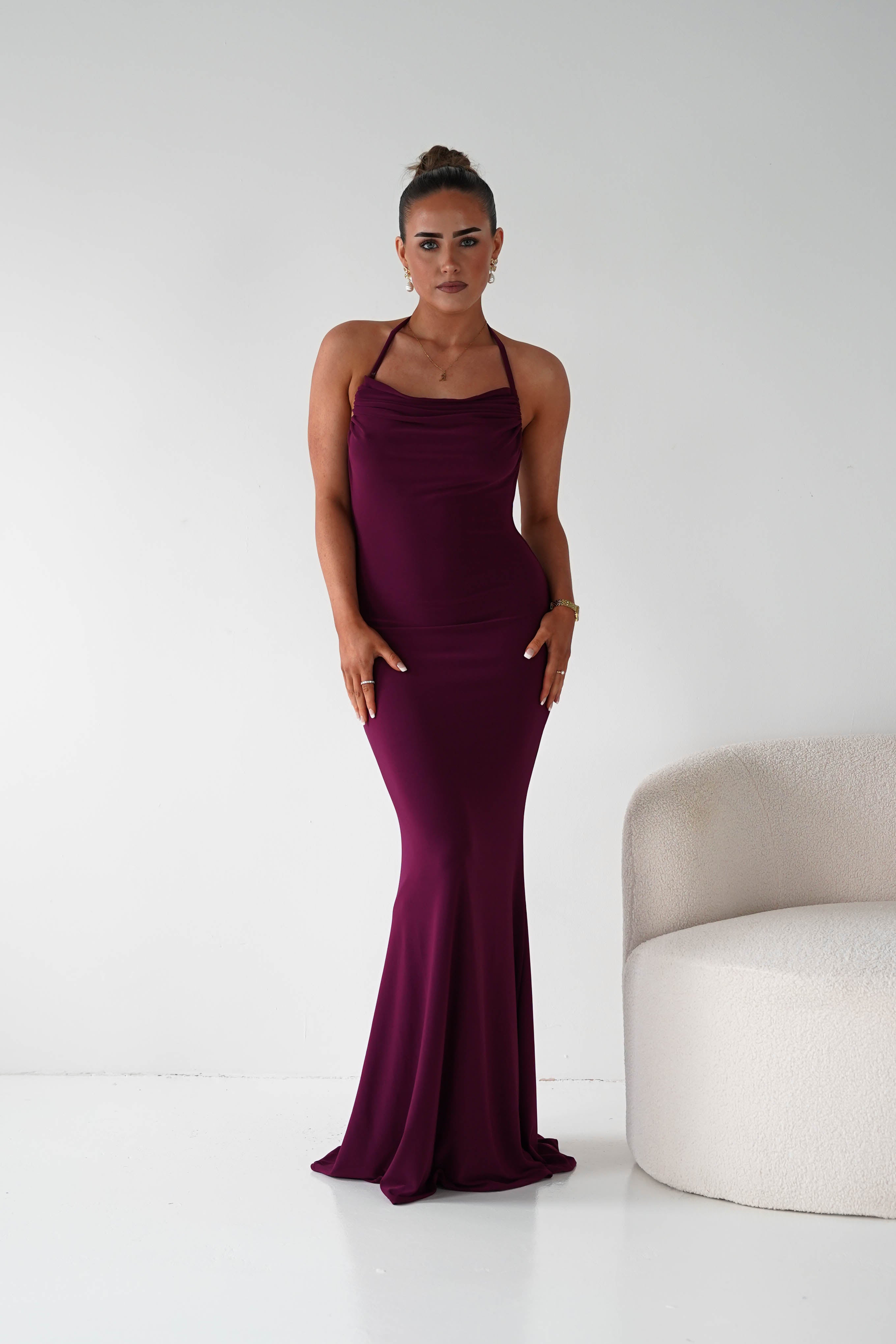 Oh Hello Clothing Women > Clothing > Dresses 1* DONE --CINDERALLA-T506-WINE MAXI DRESS (Copy) (Copy)