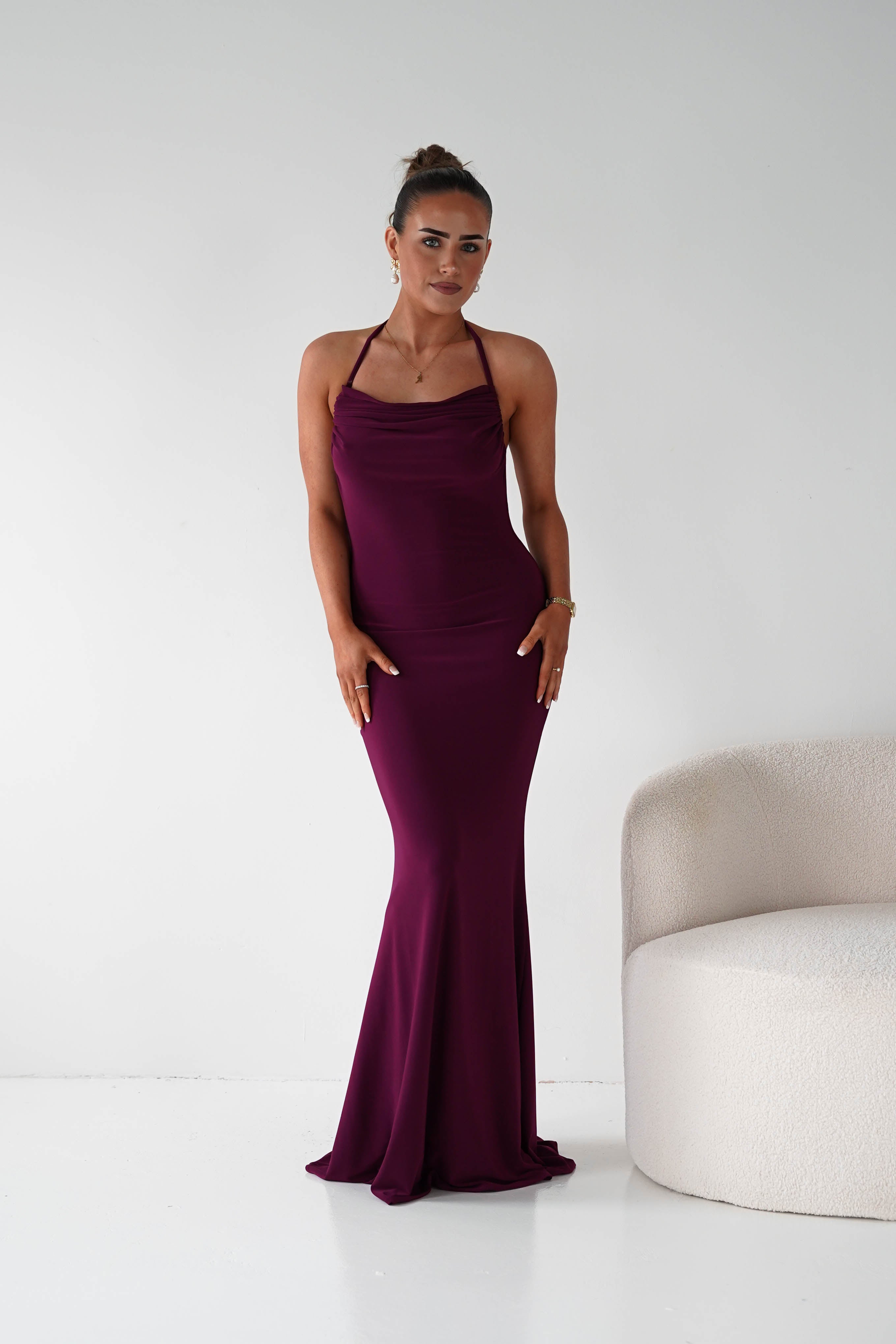 Oh Hello Clothing Women > Clothing > Dresses 1* DONE --CINDERALLA-T506-WINE MAXI DRESS (Copy) (Copy)