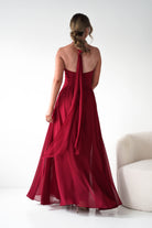 Oh Hello Clothing Dresses 1*DONE -CINDERALLA-T715 BURGUNDY FLOWY DRESS (Copy)