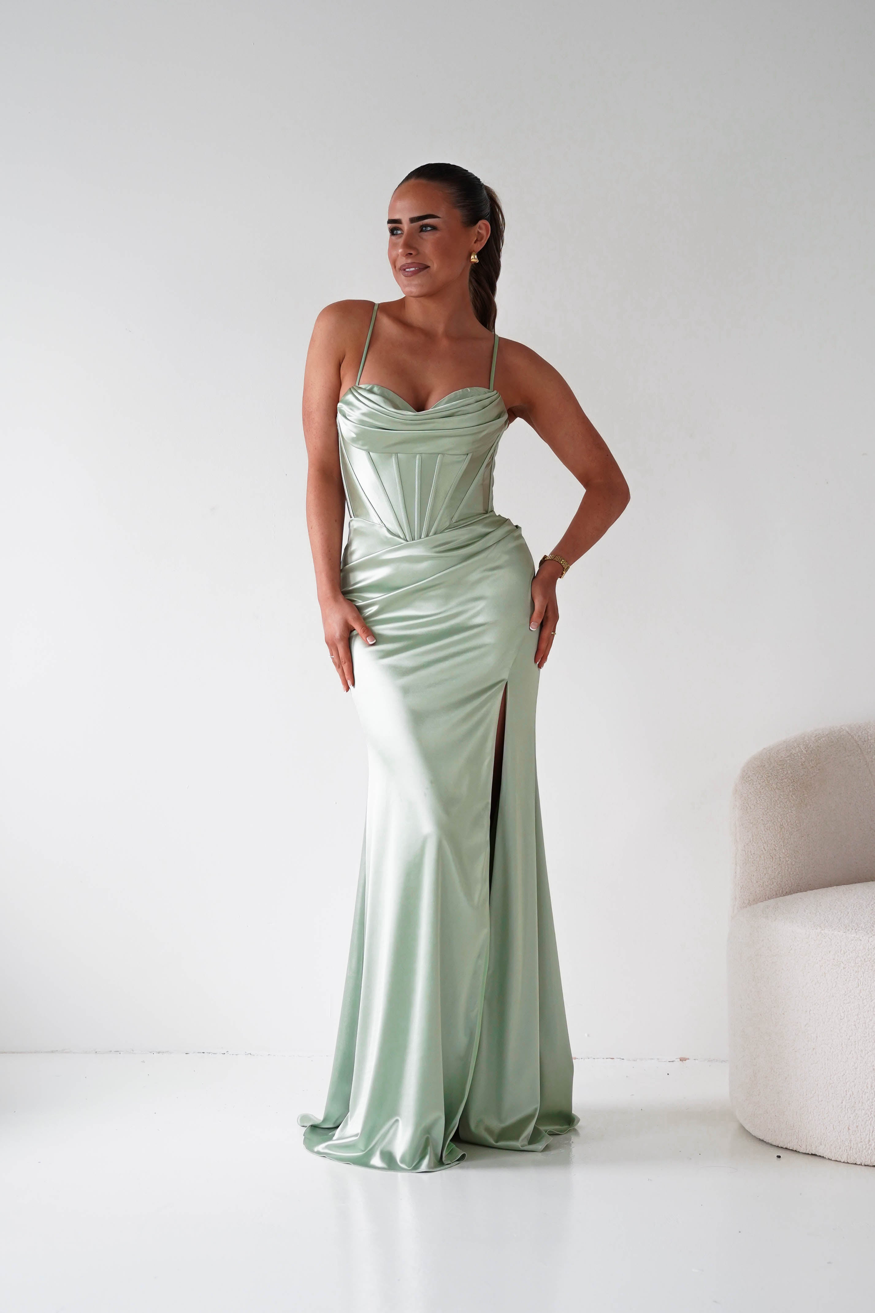 Oh Hello Clothing Women > Clothing > Dresses 1*DONE - Cinderalla-t815- New colour Sage