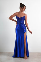 Dallas Luxe Embellished Gown | Royal Blue | Debs & Prom | Formal Gown | Oh Hello Clothing