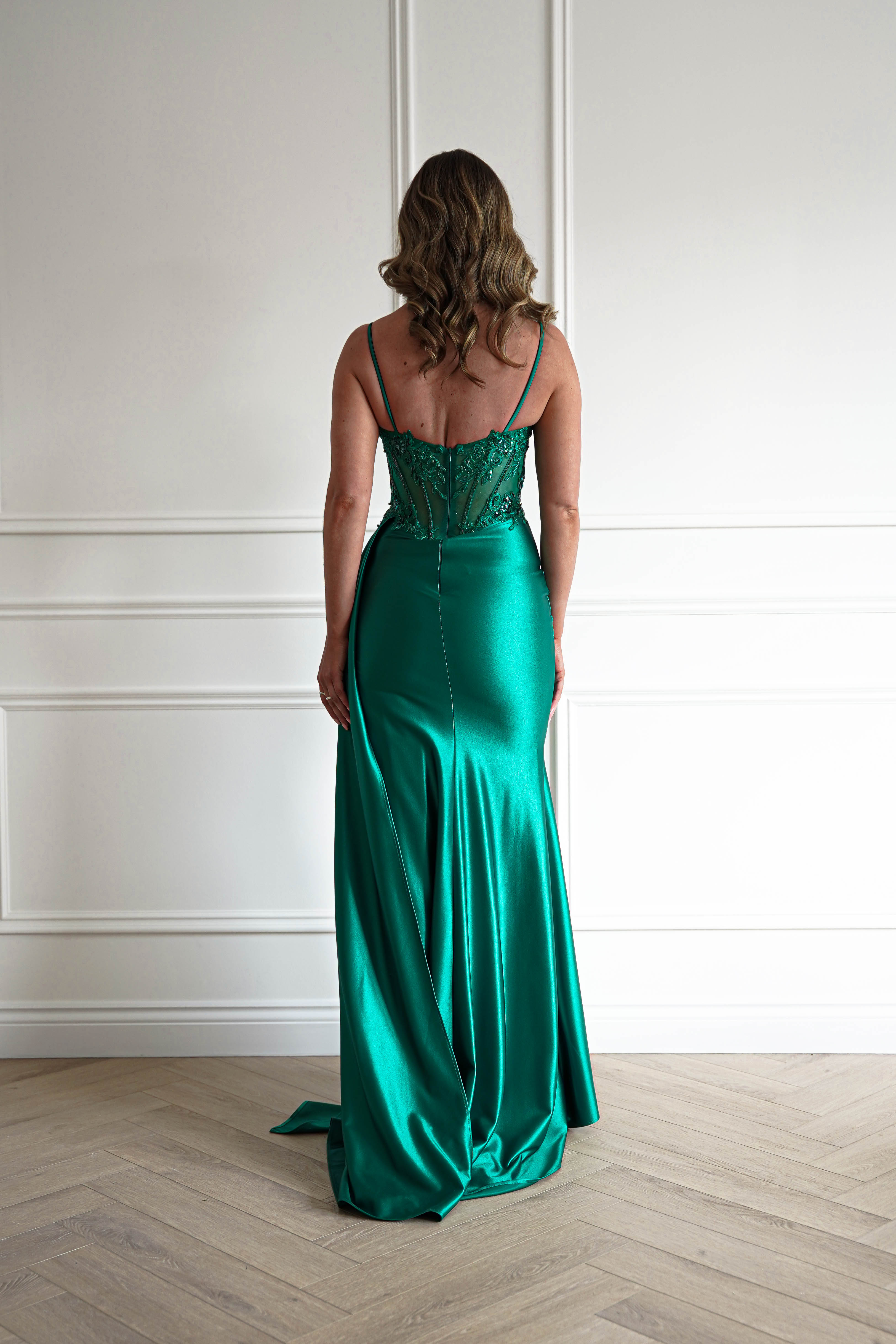 Oh Hello Clothing Dresses > Prom Dresses 1*DONE- Diva Embellished Corset Gown / NEW COLOUR EMERALD