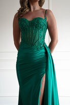 Oh Hello Clothing Dresses > Prom Dresses 1*DONE- Diva Embellished Corset Gown / NEW COLOUR EMERALD