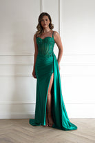 Oh Hello Clothing Dresses > Prom Dresses 1*DONE- Diva Embellished Corset Gown / NEW COLOUR EMERALD