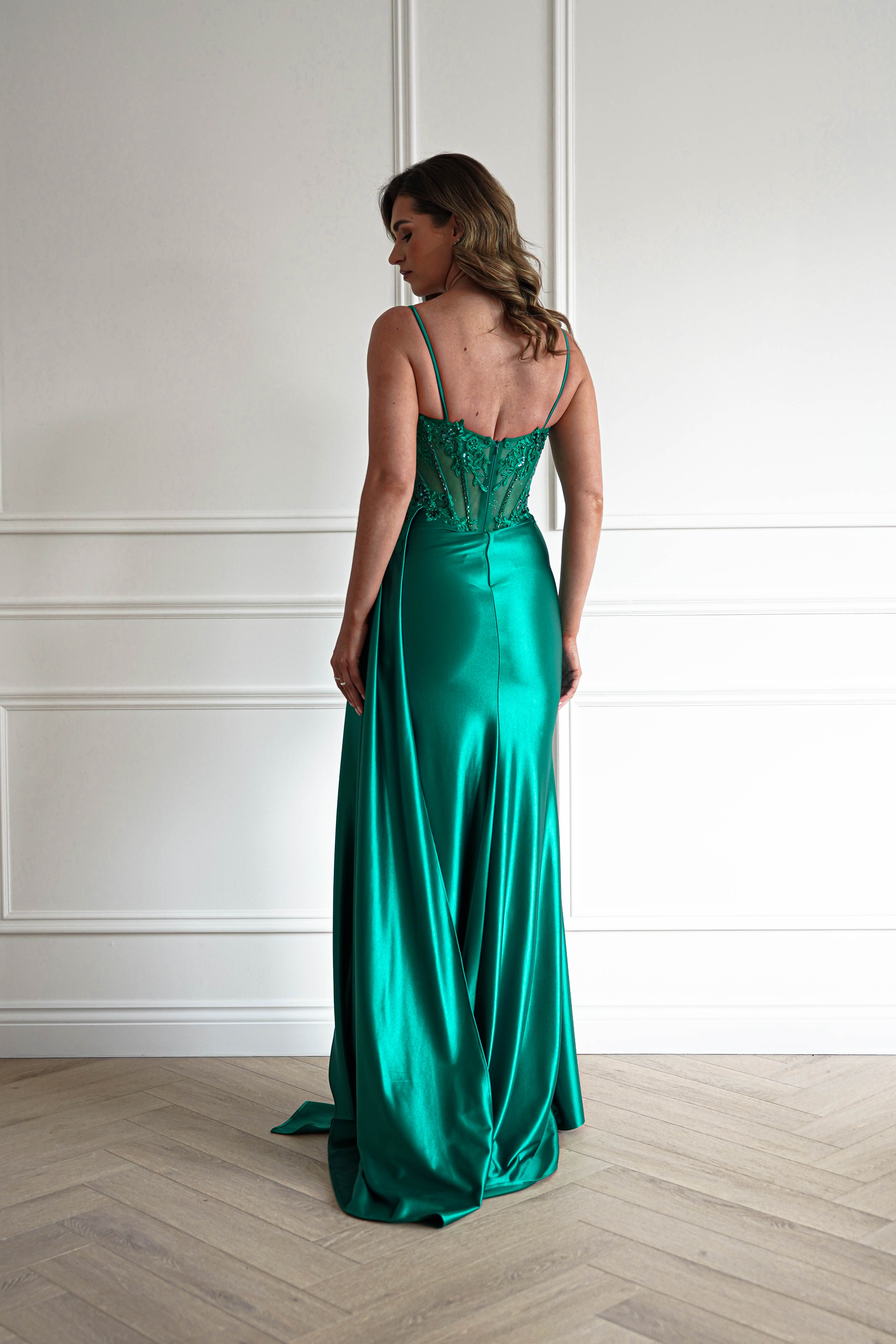 Oh Hello Clothing Dresses > Prom Dresses 1*DONE- Diva Embellished Corset Gown / NEW COLOUR EMERALD