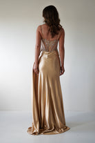 Diva Embellished Corset Gown | Gold | Debs & Prom | Formal Gown | Oh Hello Clothing