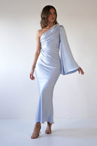 Sylvana Silky Maxi Dress Blue | Wedding Guest Dress | Maxi | Oh Hello Clothing