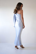 Sylvana Silky Maxi Dress Blue | Wedding Guest Dress | Maxi | Oh Hello Clothing