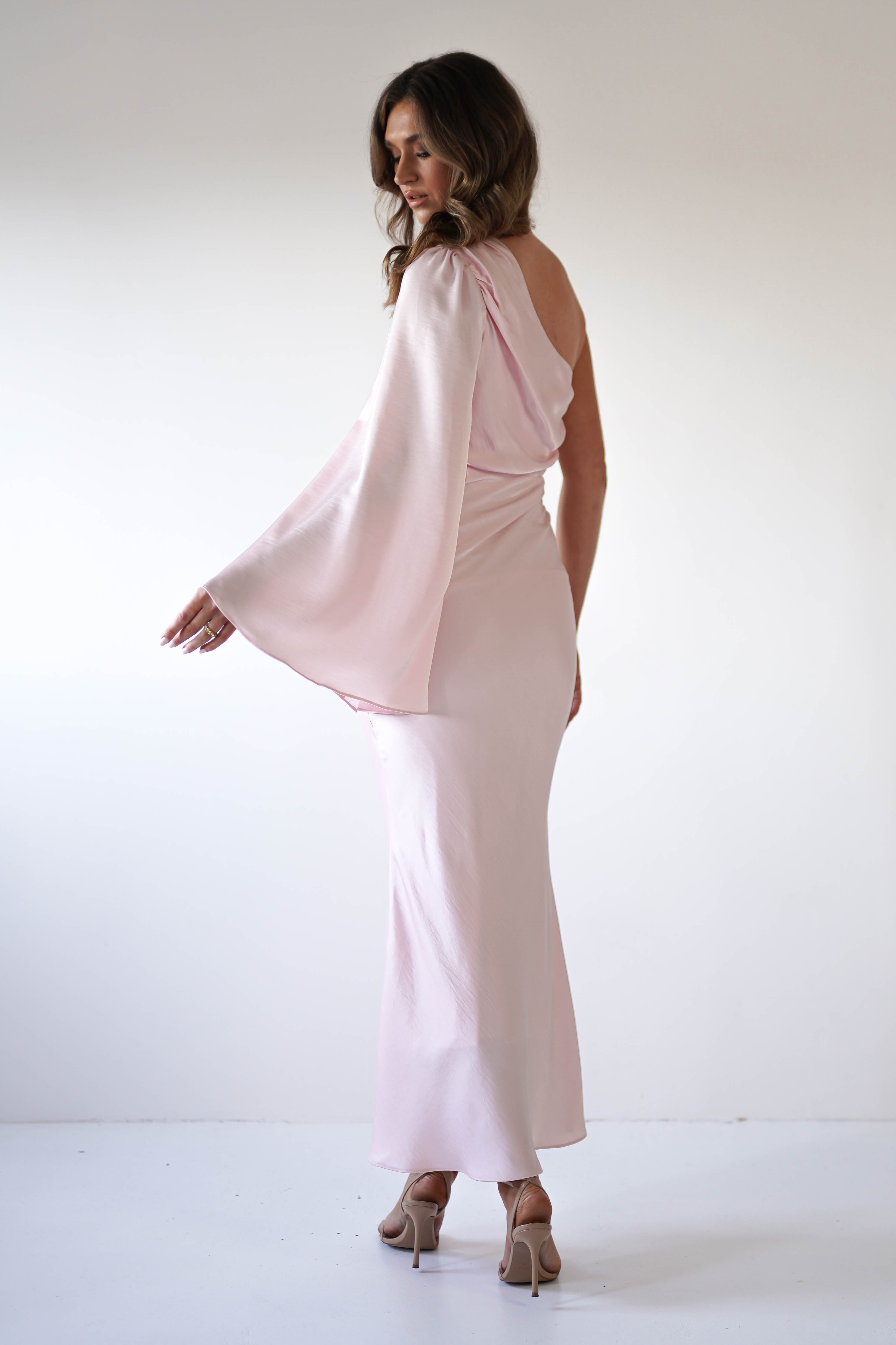 Sylvana Silky Maxi Dress | Pink